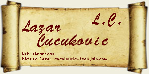 Lazar Čučuković vizit kartica
